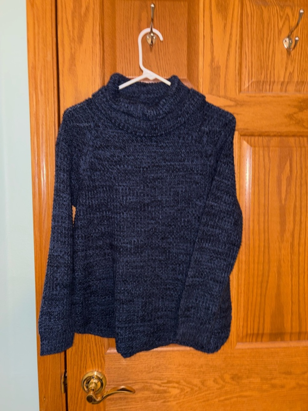 It's Our Time Navy Blue Cowl Neck Sweater